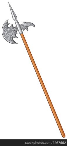 Halberd vector illustration