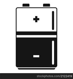 Half battery icon simple vector. Charge level. Power cell. Half battery icon simple vector. Charge level