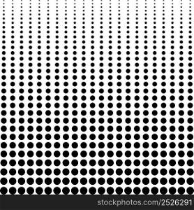 Halftone background, decreasing black dots vertically