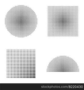 Halftone black and white dots texture background. Spotted vector Abstract Texture
