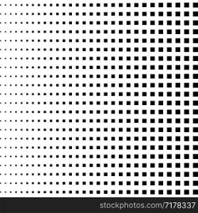 Halftone black squares. Repeat straight squares. Halftone pattern. Vector illustration. Halftone black squares. Repeat straight squares. Halftone pattern