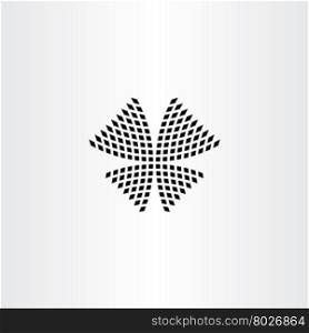 halftone butterfly vector icon symbol design