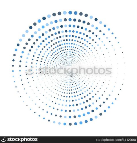 Halftone circle dot pattern abstract background. vector illustration