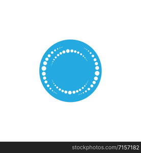 halftone circle dots vector illustration design