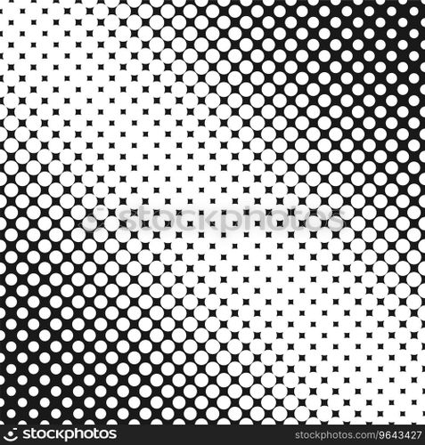 Halftone circle pattern background template Vector Image