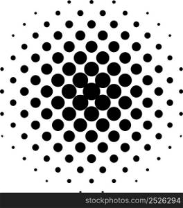 Halftone circles size circles gradations dot, pop art pattern