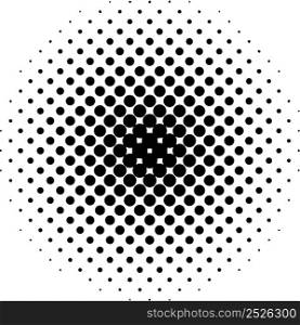 Halftone circles size, circles gradations dot pop art pattern