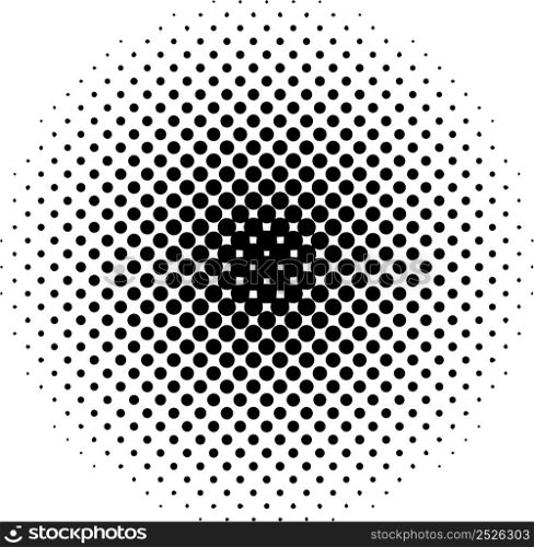 Halftone circles, size circles gradations dot pop art pattern