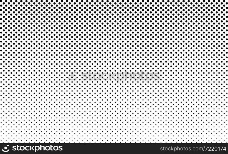 Halftone dot pattern. Gradient texture with gradation. Black halftone gradient pattern with fade on white background. Big graphic geometric poster. Monochrome retro wallpaper. Design element. Vector.. Halftone dot pattern. Gradient texture with gradation. Black halftone gradient pattern with fade on white background. Big graphic geometric poster. Monochrome retro wallpaper. Design element. Vector