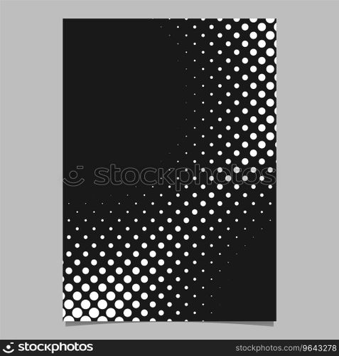 Halftone dot pattern page background design Vector Image