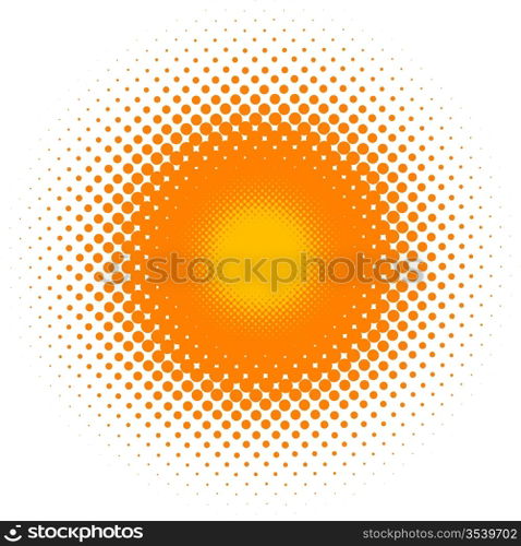 halftone effect, vector without gradient, place for text