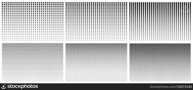 Halftone gradient pattern. Texture with dot gradation. Black halftone gradient pattern with fade on white background. Big graphic geometric poster. Monochrome retro wallpaper. Design element. Vector.. Halftone gradient pattern. Texture with dot gradation. Black halftone gradient pattern with fade on white background. Big graphic geometric poster. Monochrome retro wallpaper. Design element. Vector