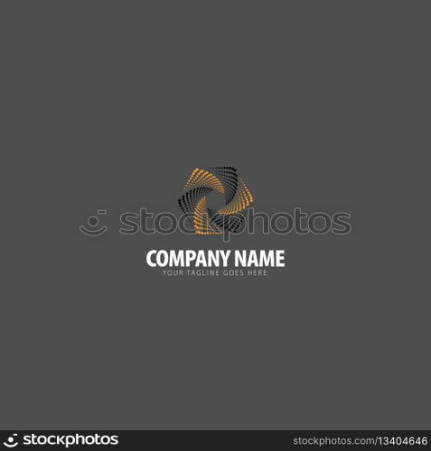 halftone logo vector