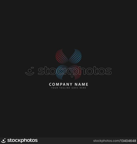 halftone logo vector