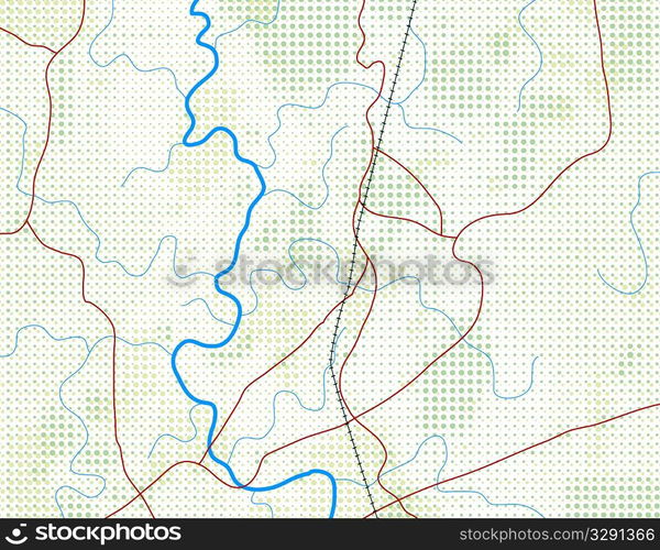 Halftone map