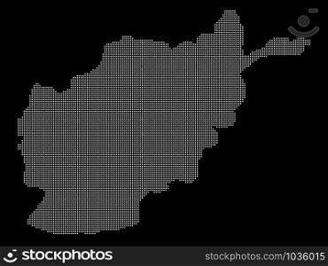 Halftone Map of Afghanistan. Vector illustration eps 10. Halftone Map of Afghanistan. Vector illustration