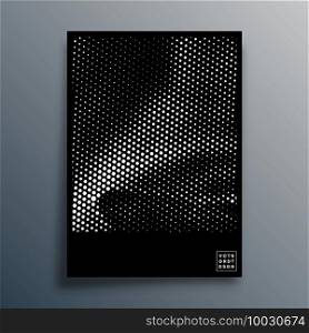 Halftone pattern design for flyer, poster, brochure cover, background, wallpaper, typography, or other printing products. Vector illustration.. Halftone pattern design for flyer, poster, brochure cover, background, wallpaper, typography, or other printing products. Vector illustration