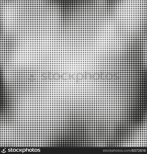 Halftone seamless vector background. Abstract halftone effect with black dots on white background. Halftone seamless vector background. Abstract halftone effect with black dots on white background.