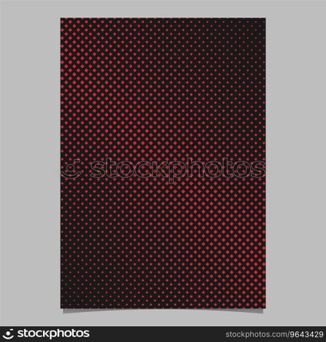 Halftone square pattern background page design Vector Image