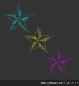 Halftone Stars Vector illustration Eps 10.. Halftone Stars Vector illustration Eps 10