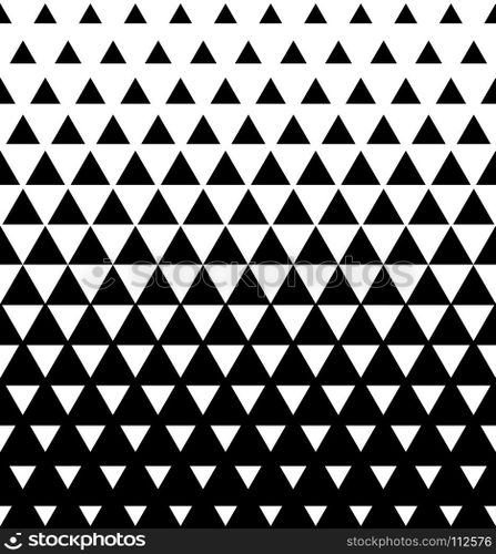 Halftone Triangular Pattern Vector. Abstract Transition Triangular Pattern Wallpaper. Seamless Black And White Triangle Geometric Background.. Halftone Triangular Pattern Vector. Abstract Transition Triangular Pattern Wallpaper. Seamless Black And White Triangle Geometric