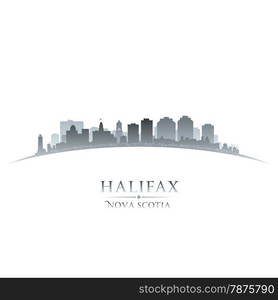 Halifax Nova Scotia Canada city skyline silhouette. Vector illustration