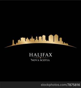 Halifax Nova Scotia Canada city skyline silhouette. Vector illustration