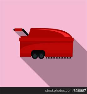 Hall vacuum cleaner icon. Flat illustration of hall vacuum cleaner vector icon for web design. Hall vacuum cleaner icon, flat style
