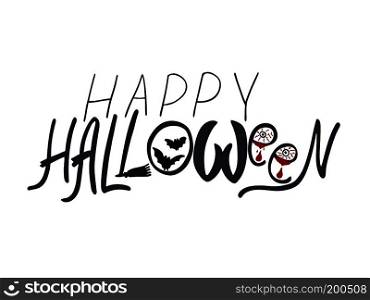 Halloween Autumn Background, tempalte, card, web. Happy Halloween Text Banner, card, background