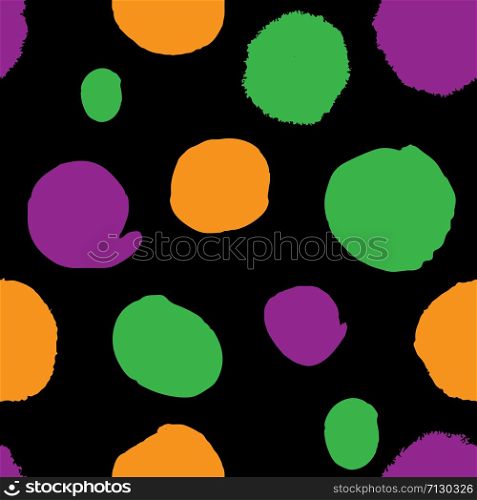 Halloween autumn decoration with colors in vector. Decor for print and web, wrapping paper design template seamless pattern.