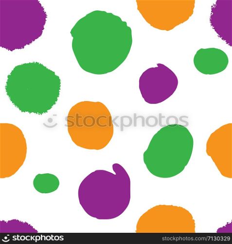 Halloween autumn decoration with colors in vector. Decor for print and web, wrapping paper design template seamless pattern.