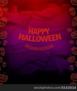 Halloween background / Halloween pumpkin, skull/ vector illustration