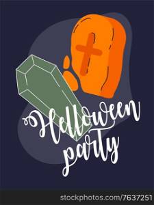 Halloween background. Helloween greeting card or poster, party sign. Concept illustration with Sign and symbol. Flat design cartoon. Traditional design. Halloween backgrounds collection. Helloween greeting card and poster, party sign. Concept illustration with Sign and symbol. Flat design cartoon