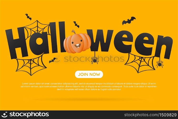 Halloween Background Vector background for banner, poster, flyer