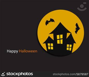 Halloween Background with Pumpkin Vector Illustration. EPS10