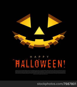 Halloween background with pumpkins lantern. Vector illustration. Halloween background with pumpkins lantern
