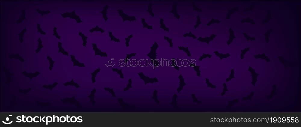 Halloween banner bat vector background. Halloween banner bat vector holiday background scary