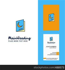 Halloween card Creative Logo and business card. vertical Design Vector