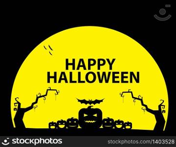 Halloween celebration and pumpkins. Concept holiday vector Annual, Holiday, Festival.
