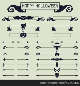 Halloween collection of design elements.