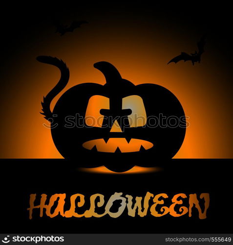 Halloween design with creative design vector