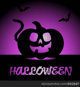 Halloween design with creative design vector