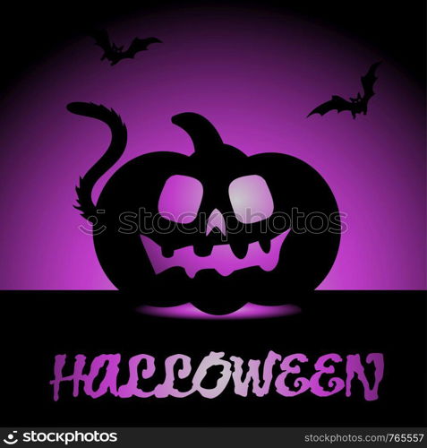 Halloween design with creative design vector