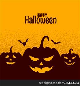 halloween festival spooky cark with pumpkin and bat