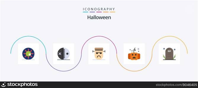 Halloween Flat 5 Icon Pack Including halloween. all. puncture. halloween. face