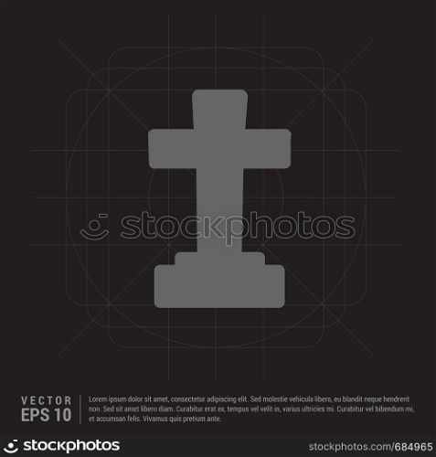 Halloween Grave Cross icon
