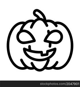 halloween holiday line icon vector. halloween holiday sign. isolated contour symbol black illustration. halloween holiday line icon vector illustration