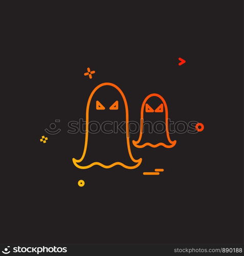 Halloween icon design vector