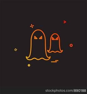 Halloween icon design vector