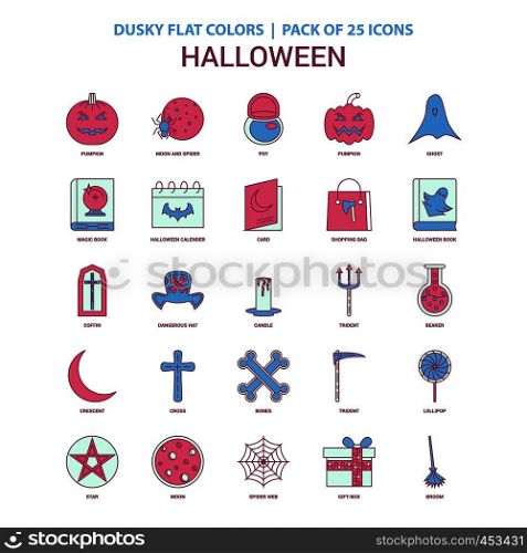 Halloween icon Dusky Flat color - Vintage 25 Icon Pack